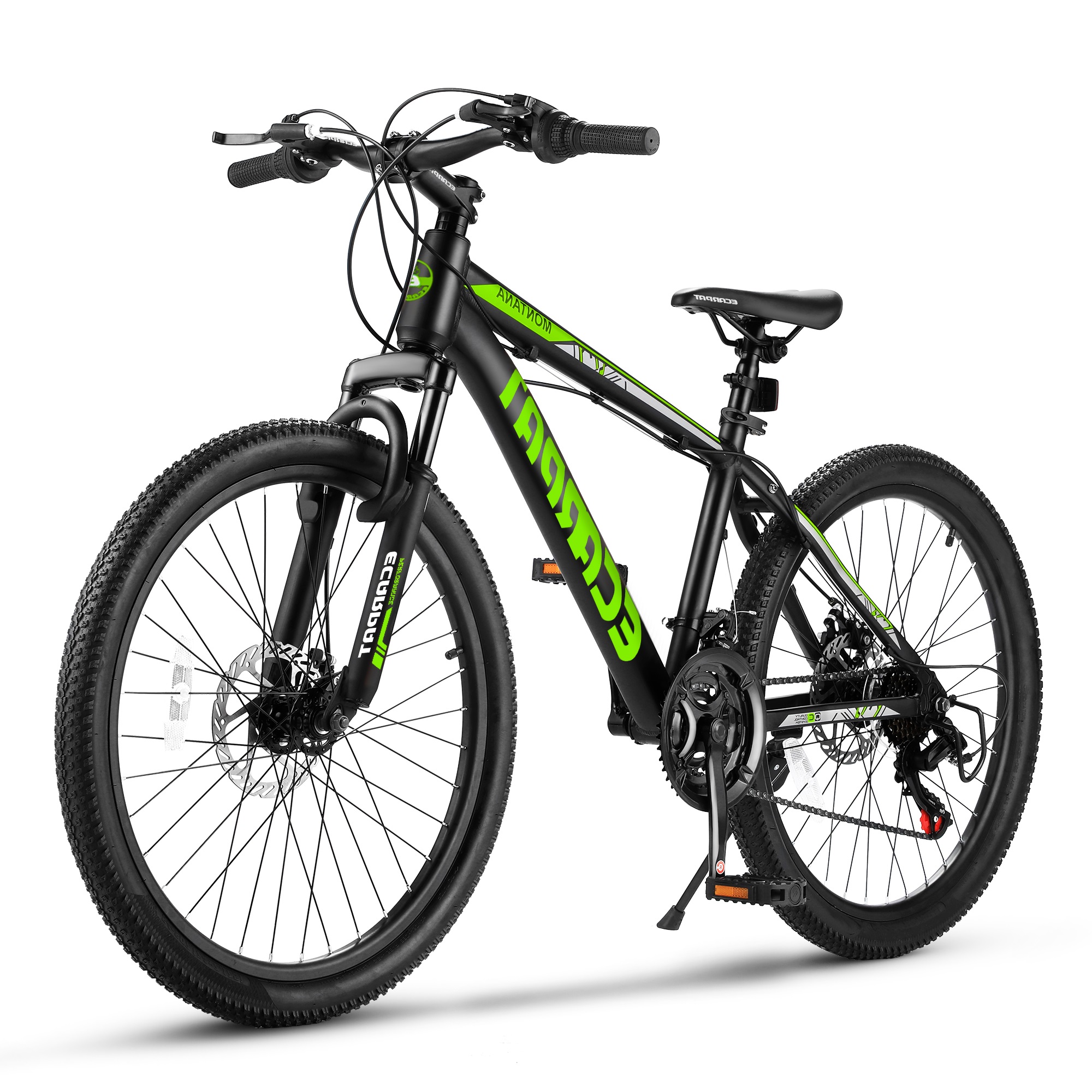 24 Inch Mountain Bike Aluminium Frame 21-Speed Trail Commuter City Mountain Bike