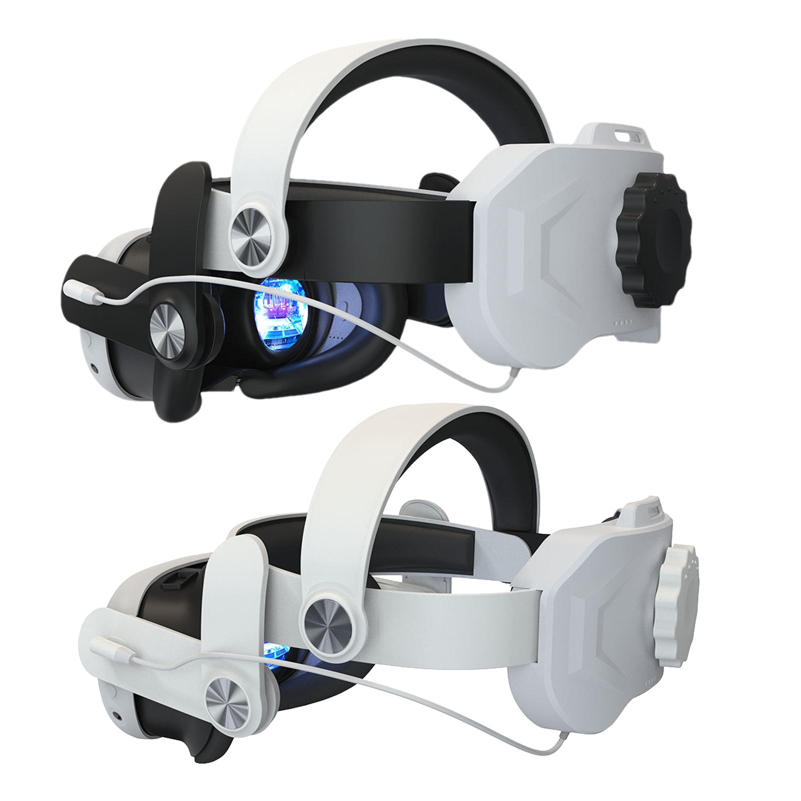 ヘッドストラップ バッテリー付き VR ヘッドセット 6000mAh バッテリーパック 調節可能なストラップ メタクエスト 3 VR ヘッドセットと互