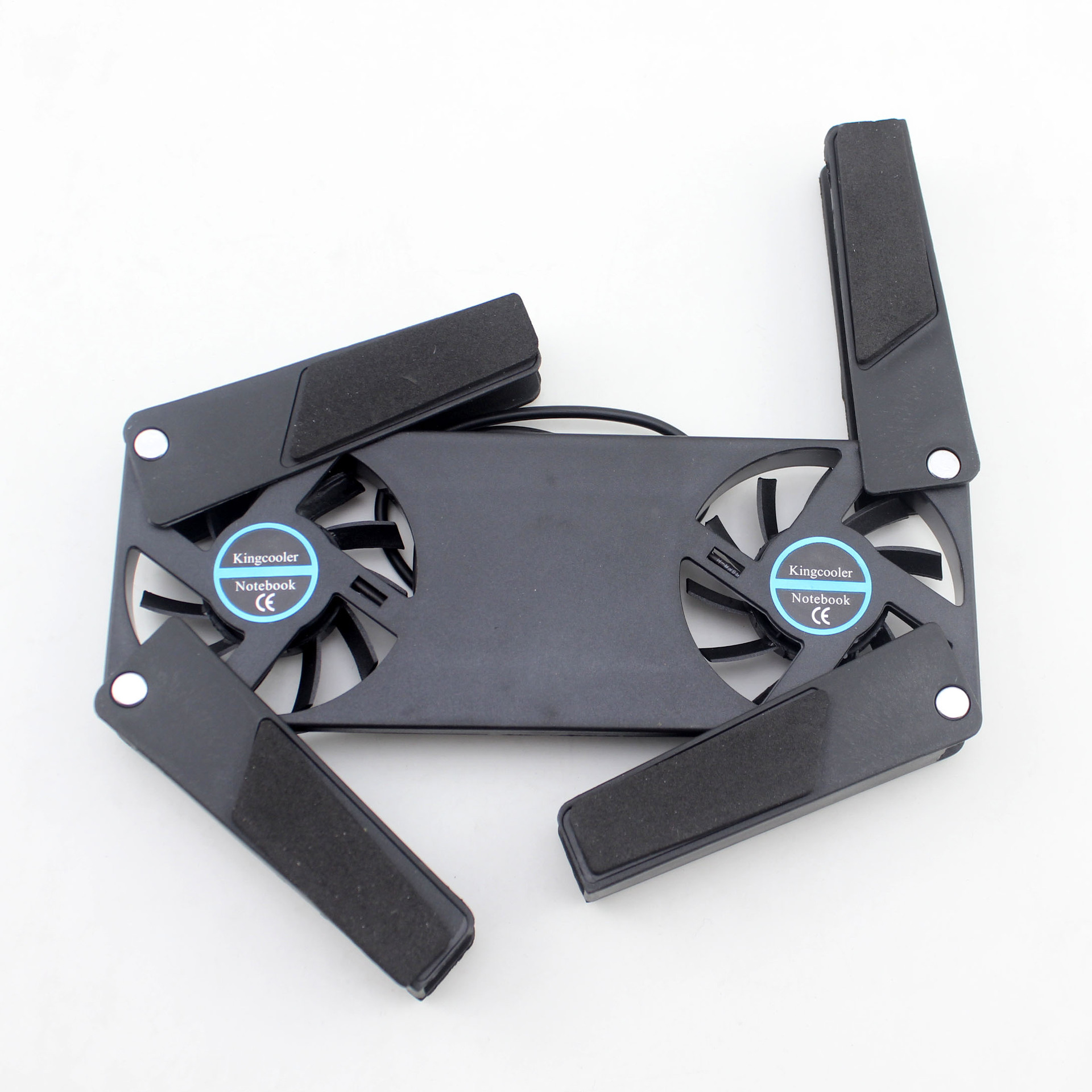 2Fans Foldable Laptop Cooling Cooler Pad Stand USB Powered For Laptop