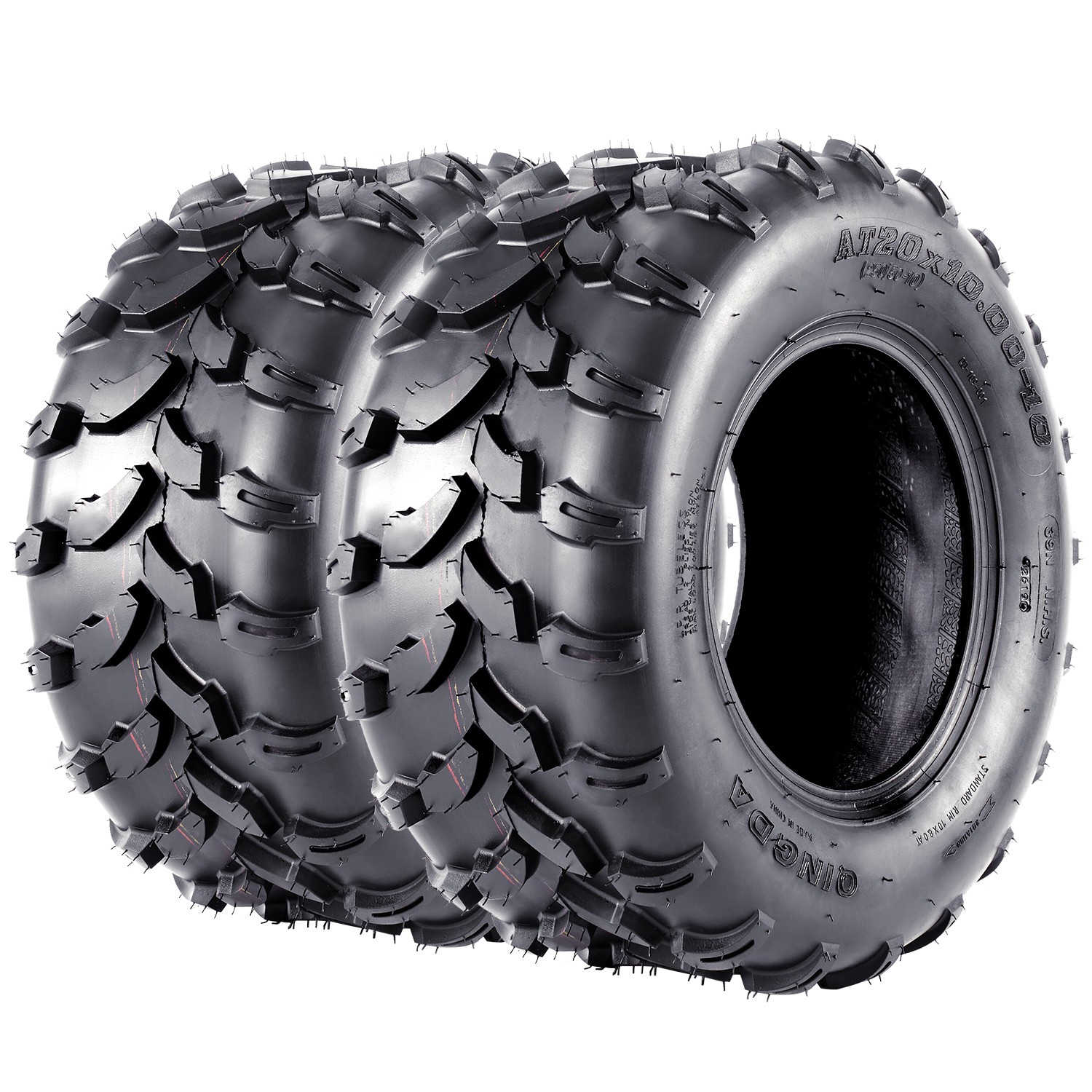 ATV UTV Sport Tires Set Of 2, All Terrain ATV UTV Mud Trail Tires 4PR Tubeless - Picture 7 of 12