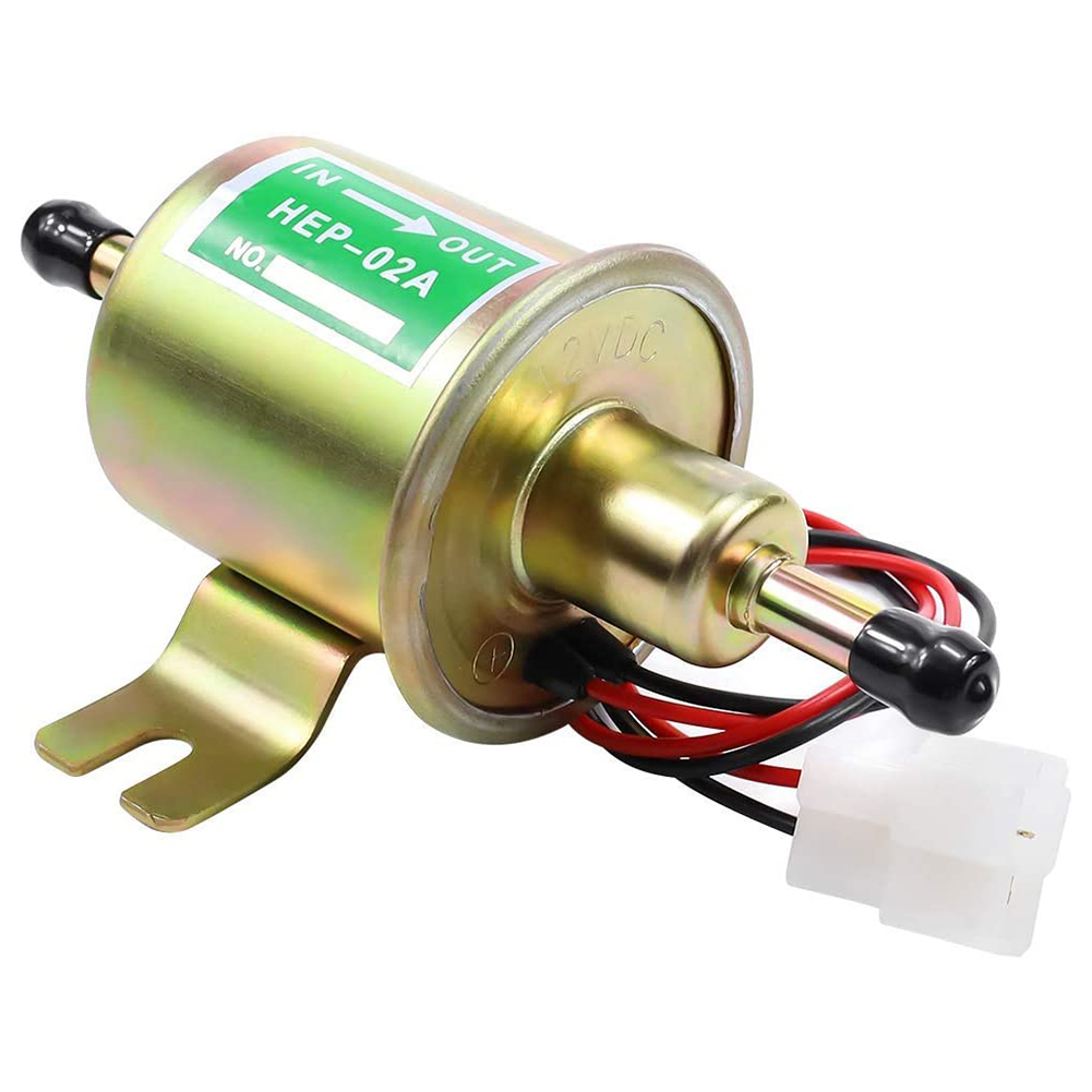 - インライン燃料ポンプ、出力圧力: 2.5-4 psi、電圧: 12 ボルト、流量: 30 GPH、ホース サイズ: 8 mm (5/16 インチ)。 - トラック、キャブレター、ATV、マリン、モ