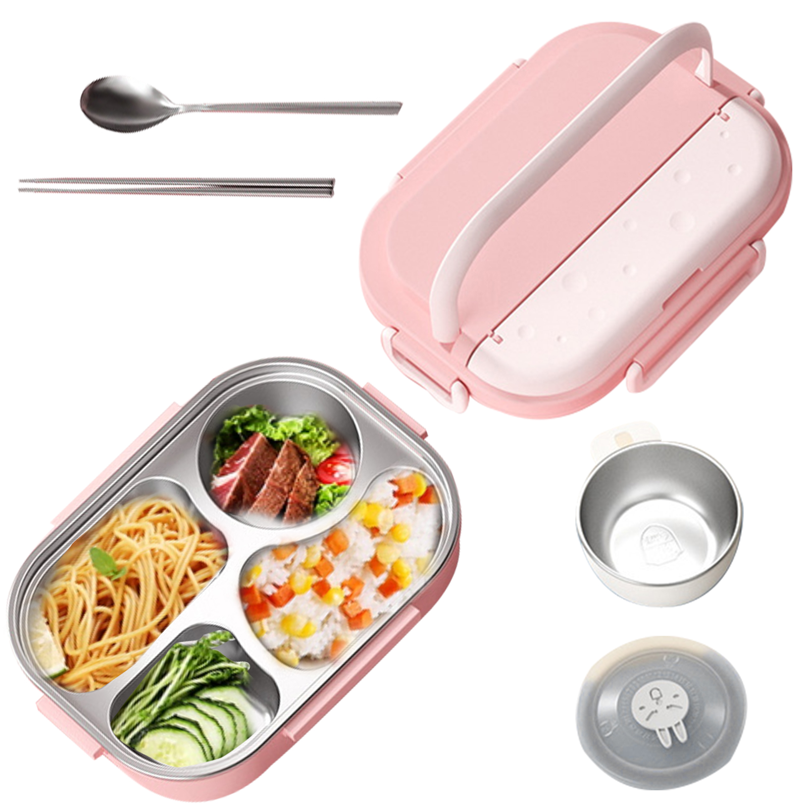 Bento Lunch Box for Kids Food Container with Soup Bowl for Hot and