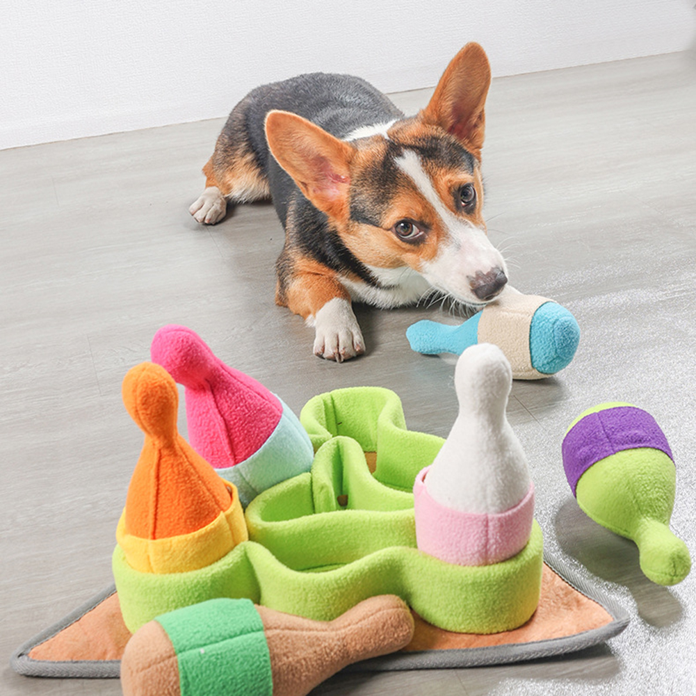ペット 犬 ボウリング おもちゃ 教育 スポーツ トレーニング 隠し食べ物 噛むおもちゃ インタラクティブおもちゃ