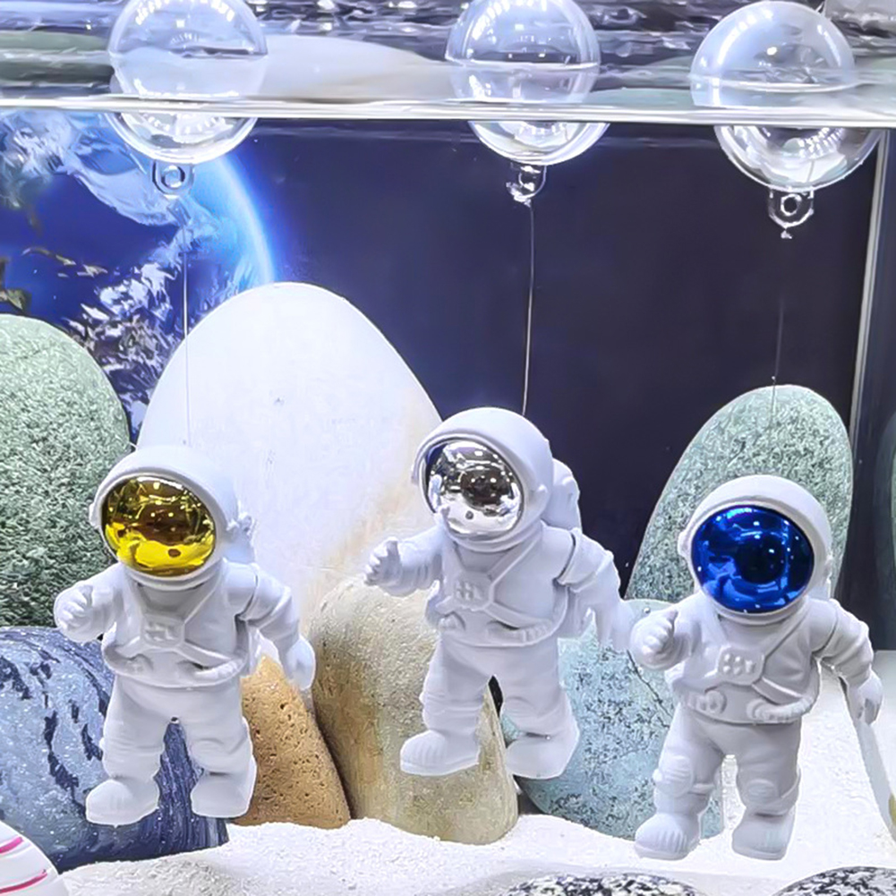 フローティング宇宙飛行士フィギュア装飾品マイクロ風景水族館水槽造園装飾アクセサリー