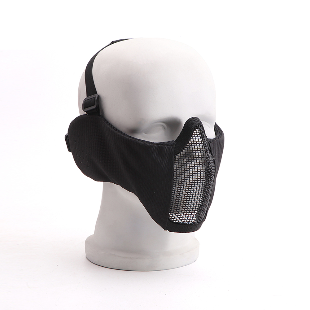 耳の保護が付いている半分のマスク屋外の乗馬のための軽量の通気性のオックスフォードの布の保護マスク