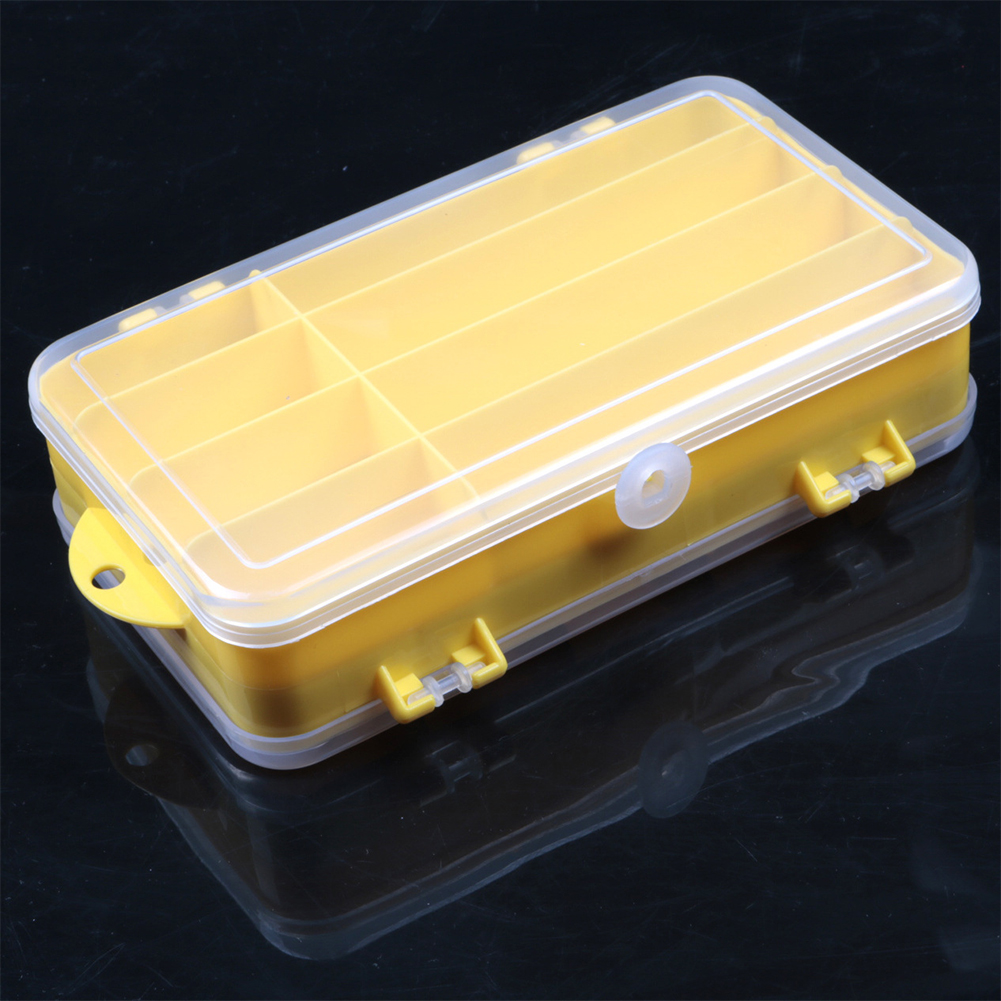 Details about   Double Sided Fishing Lure Bait Tackle Jig Storage Box Waterproof Hard Case 