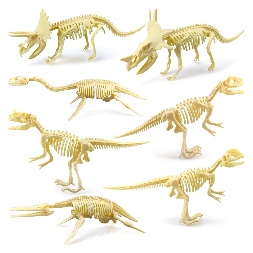 Diy 恐竜スケルトンモデルのおもちゃ恐竜ビルディングブロックの装飾品 3d アセンブリ知育玩具子供のため