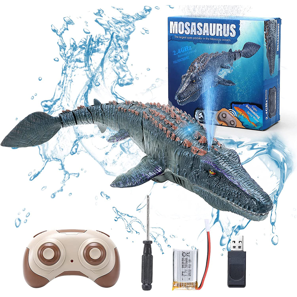 リモート 恐竜 子供 Mosasaurus ダイビングおもちゃ Rcボート 水泳 プール 湖 浴室 海 プロテクター お風呂のおもちゃ
