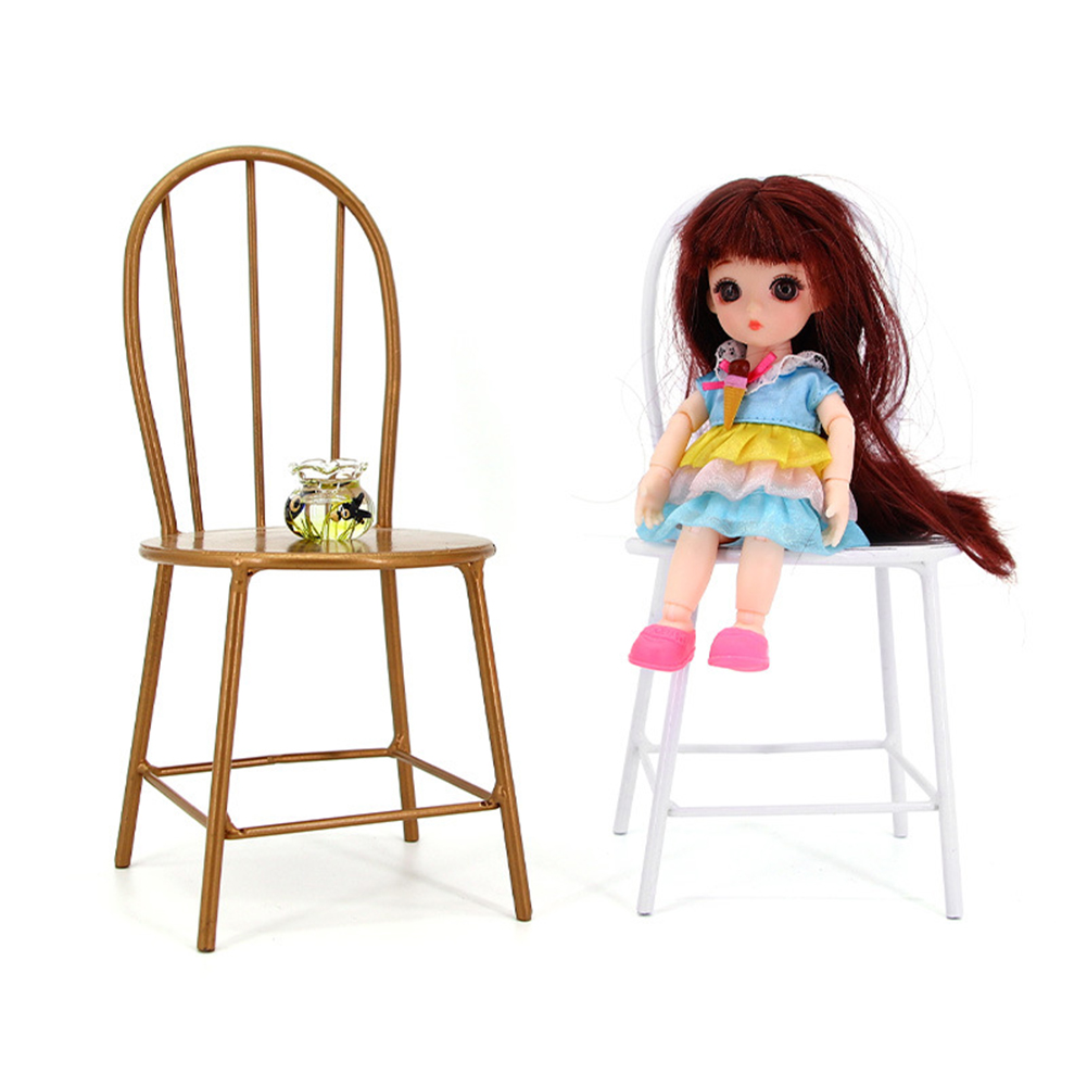 金属製ミニチェア女の子おもちゃアクセサリー人形家具装飾写真小道具（人形なし）
