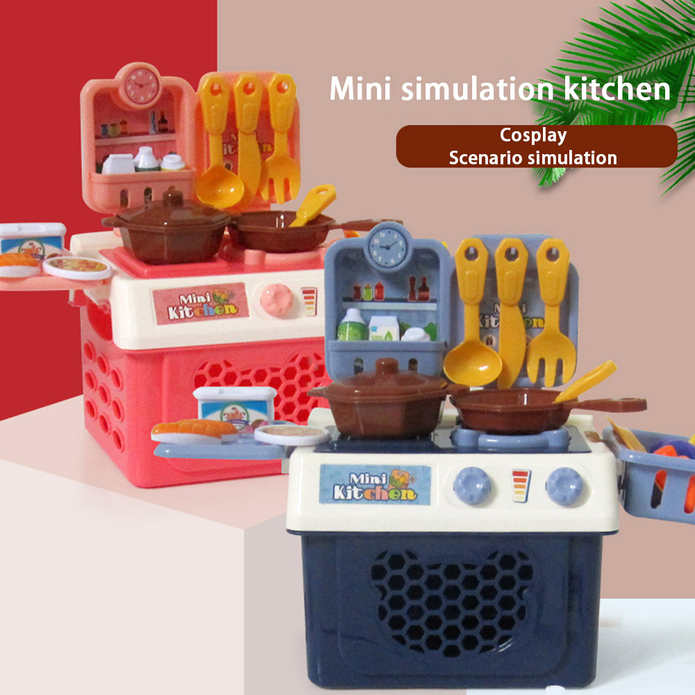 ミニキッチンおもちゃセット現実的な子供ままごとシミュレーション調理台所用品のおもちゃのギフト少年少女