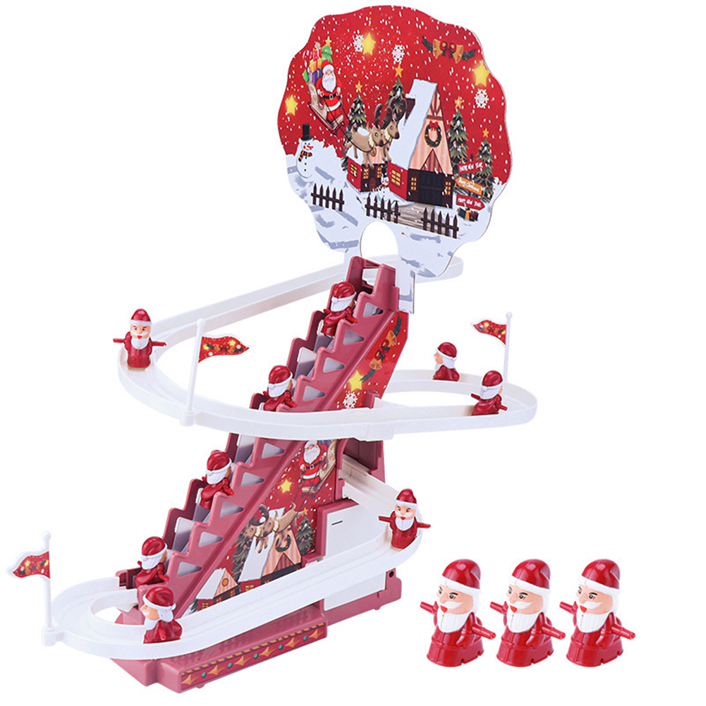 子供 サンタクロース クライミング階段 電動スライドトラック おもちゃ 知育玩具 ギフト
