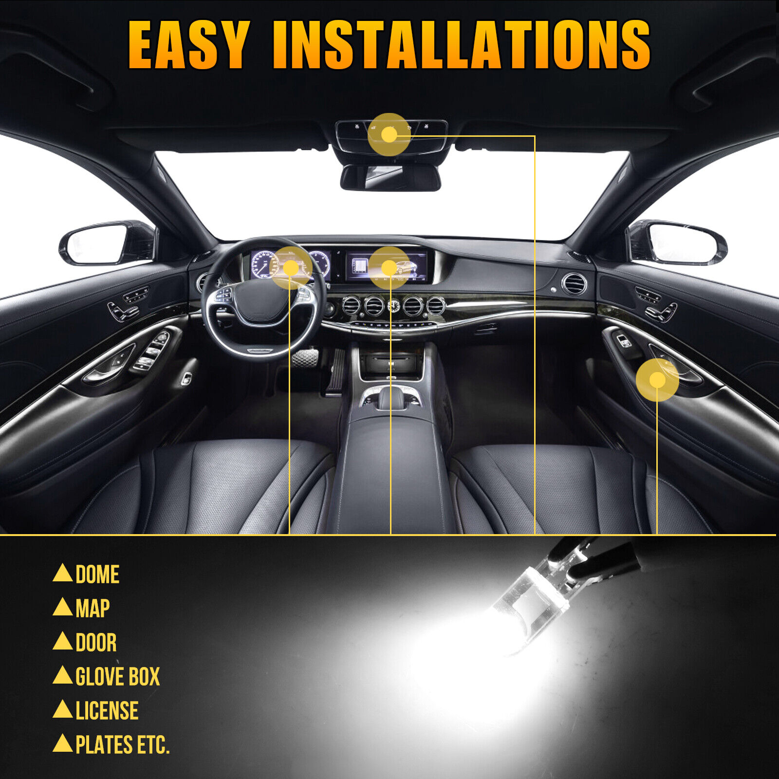 Kidlove%2020%20Pcs%20T10%20Led%20Light%20Full%20Light-transmitting%20Width%20Lamp%20License%20Plate%20Lights%20Cob%20Bulb%20Modification%20Accessories%20color:full%20light%20transmission%20-%20Image%204