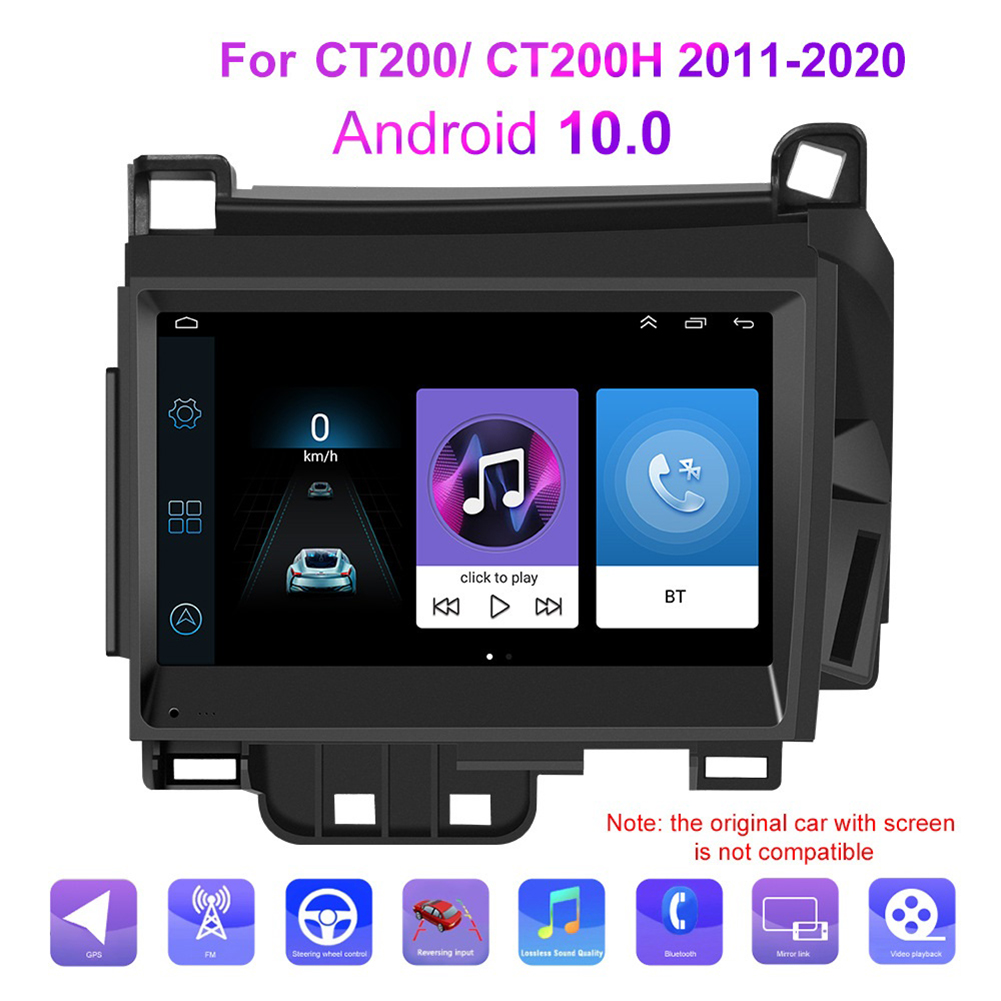 7 インチ カー ラジオ Android 10.0 Gps ナビゲーション プレーヤー レクサス CT200 11-20 (左/右ハンドル) に対応