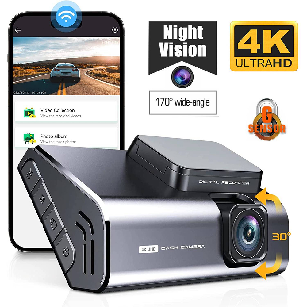 A900 車のダッシュ カム 3 インチ Ips スクリーン Novatek 96670 4k Hd Wifi ドライブ レコーダー ナイト ビジョン パーキング カメラ