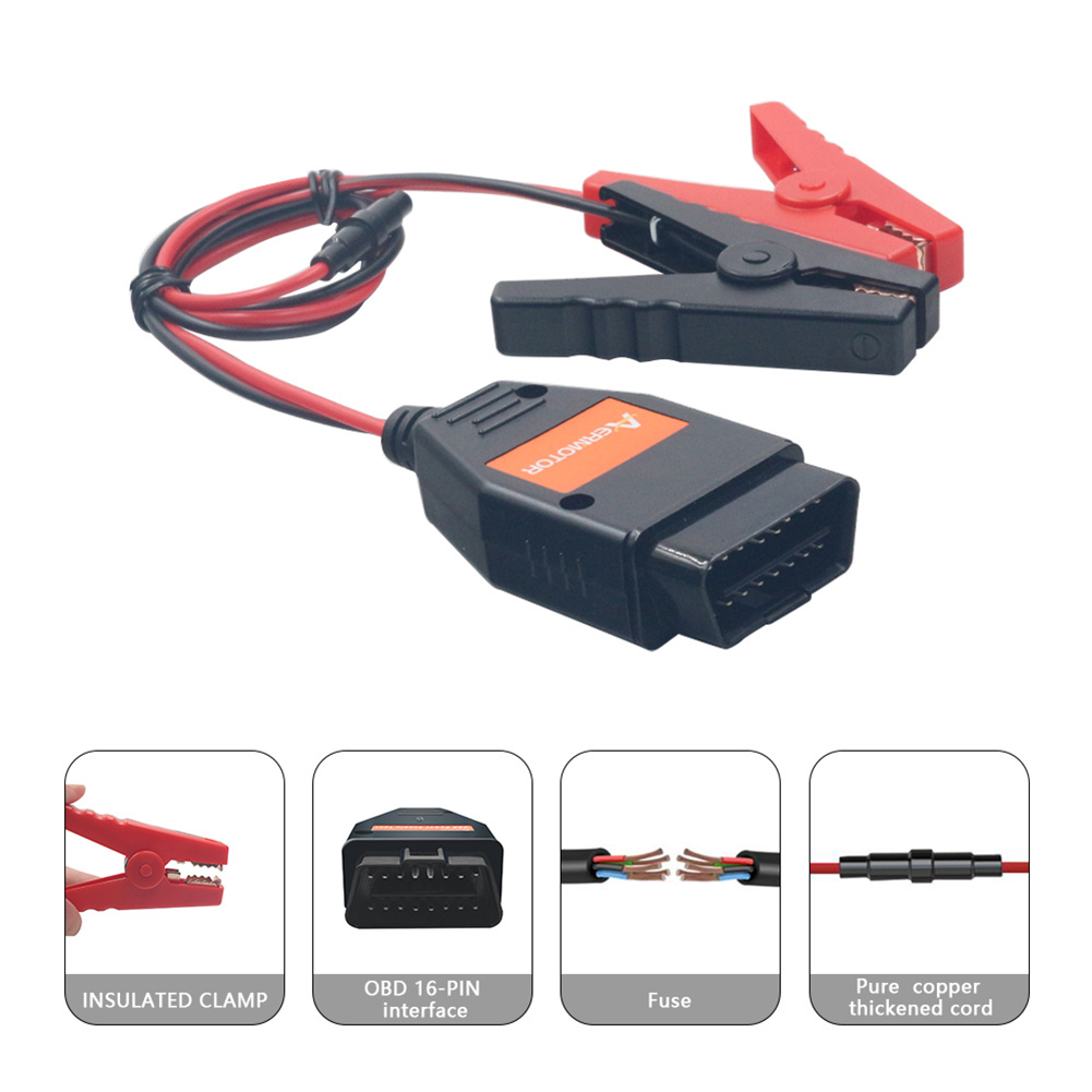 車のバッテリー充電クリップ Obd2 コネクタ緊急電源オフプロテクター故障診断ツール