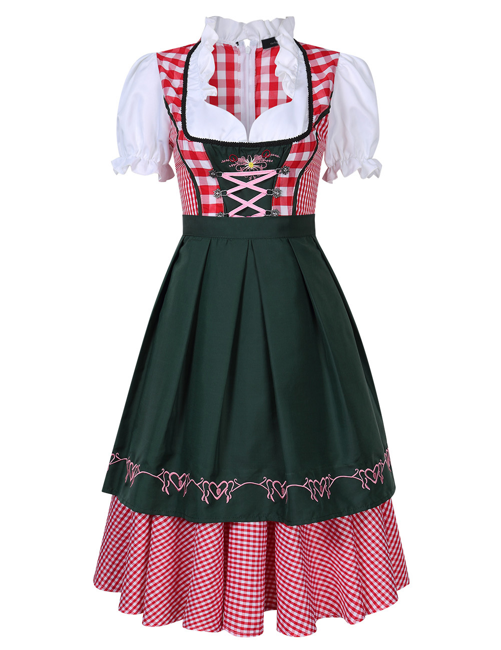 USA German Beer Girl Costume Dress Bar Maid for Bavarian Wench
