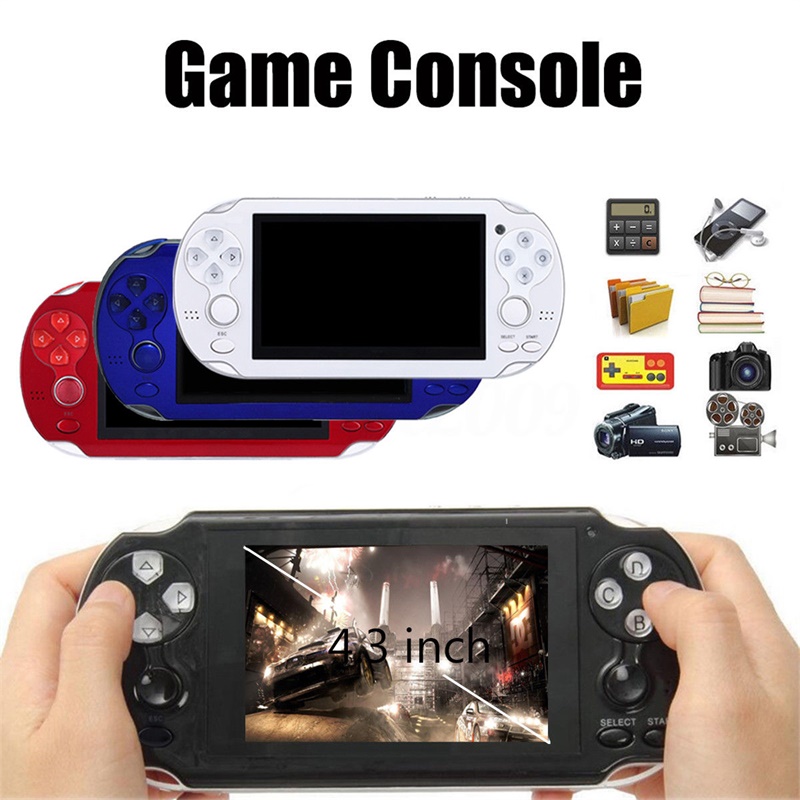 Portable 4.3 PSP 2000 Games Handheld Video Game Console MP5 Player Set 