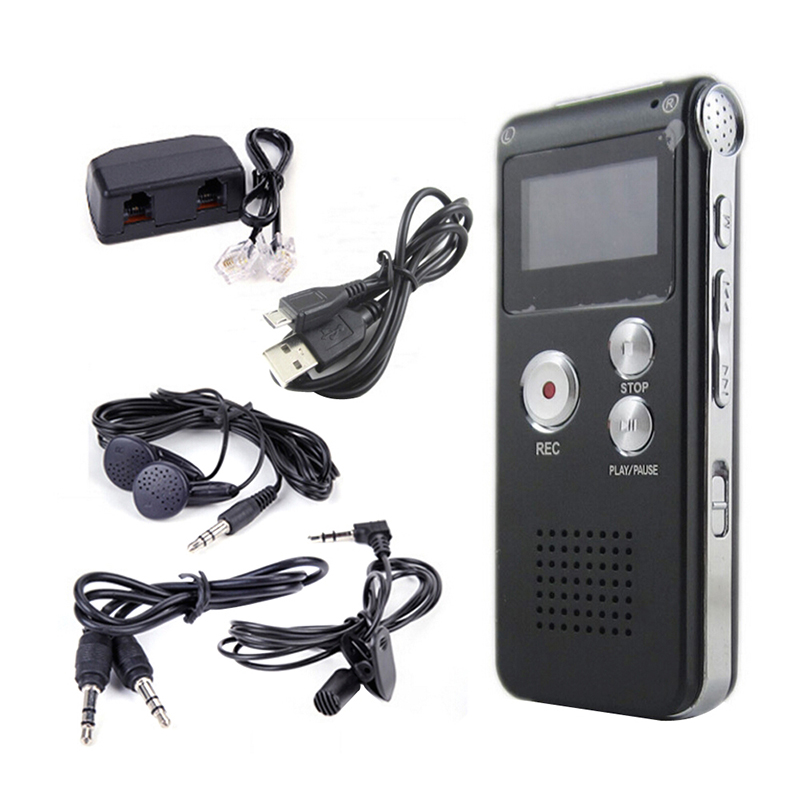 2020 Voice Activated Mini Digital Sound Audio Recorder Dictaphone 8GB MP3 Player