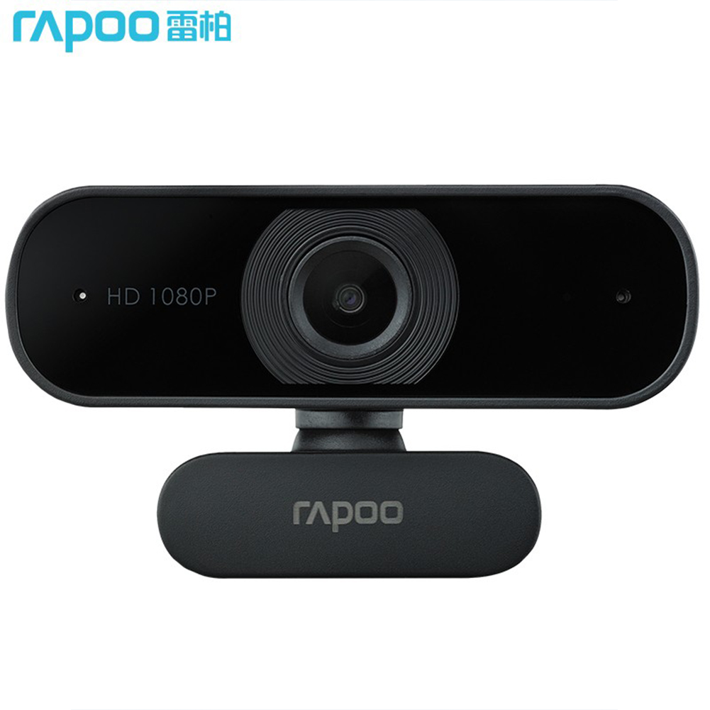 ライブ放送ビデオ通話会議用のマイク回転可能カメラを備えたRapooC260 Webcam HD 1080P