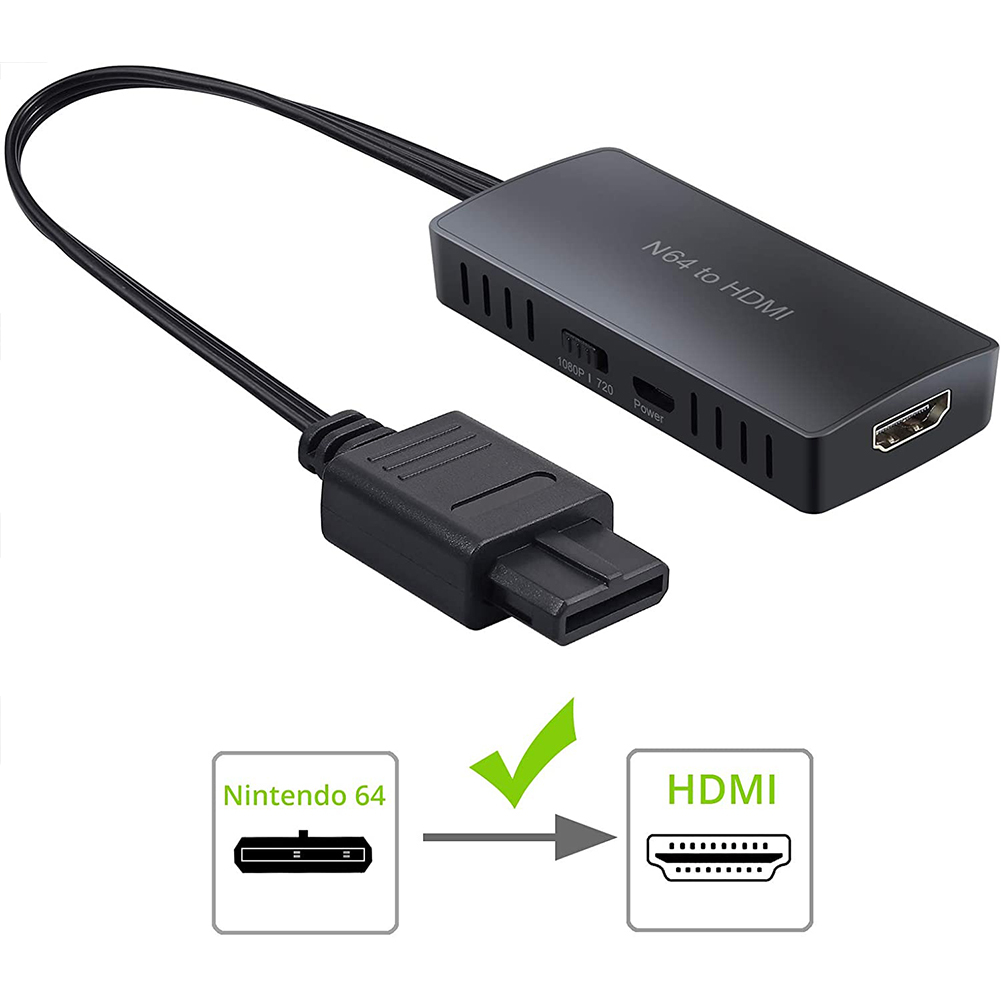 N64-HDMI互換アダプタ1080pサポート16：9および4：3HDMI互換ケーブルの変換