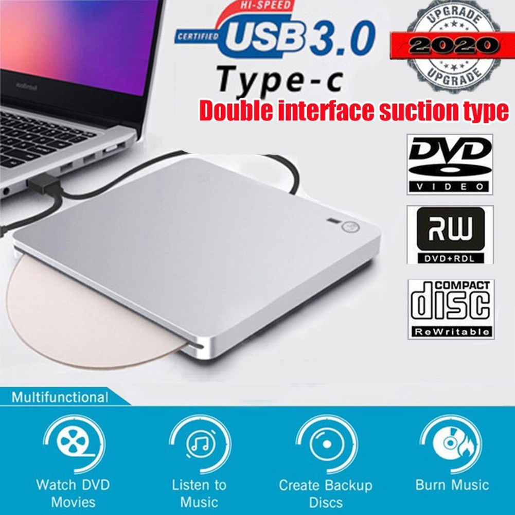 Usb3.0Type-c外付DVDドライブスロットローディングタイプデスクトップノートブック用読み取り/書き込みレコーダー