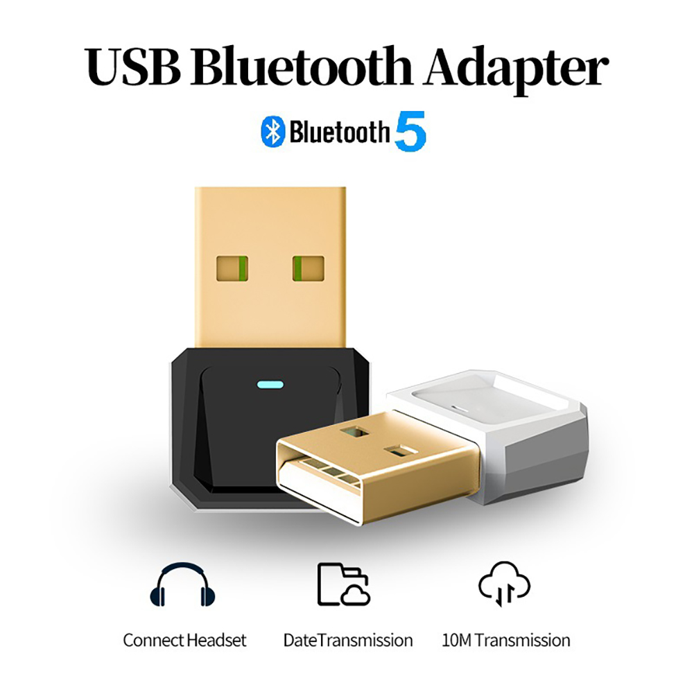 Bluetooth互換5.0Usbアダプターデスクトップコンピューター送信機ワイヤレスマウスキーボードスピーカープリンター受信機