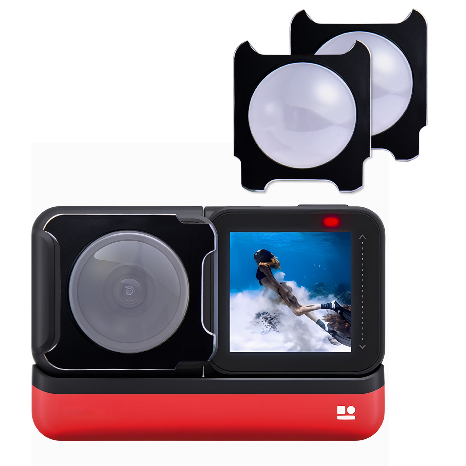 Insta360 One Rs/rに対応した2枚のパノラマレンズ接着剤プロテクターアクションカメラアクセサリー