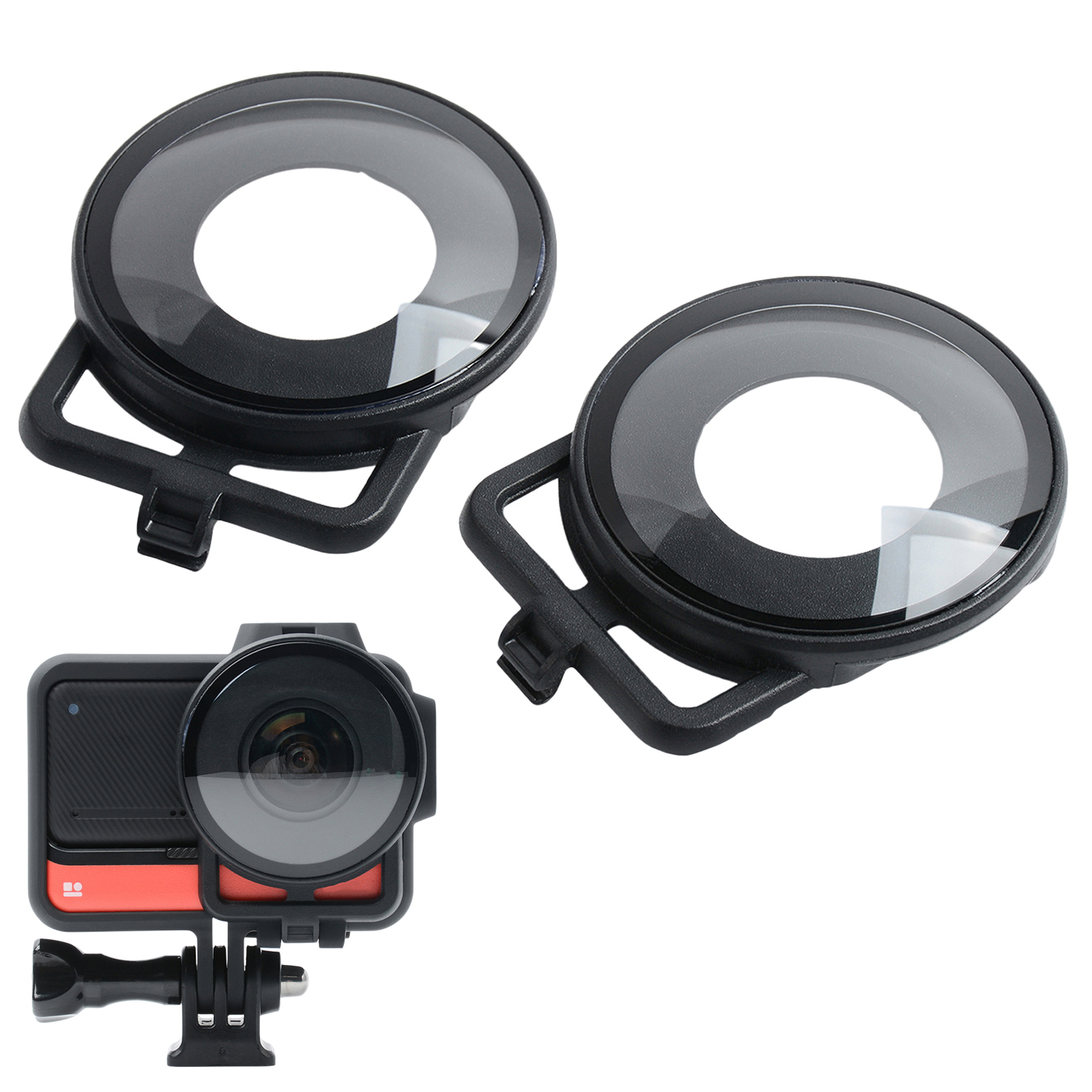 Hd レンズ カバー プロテクター防水防塵シェル ケース互換性 Insta360 One Rs 4k カメラ アクセサリー