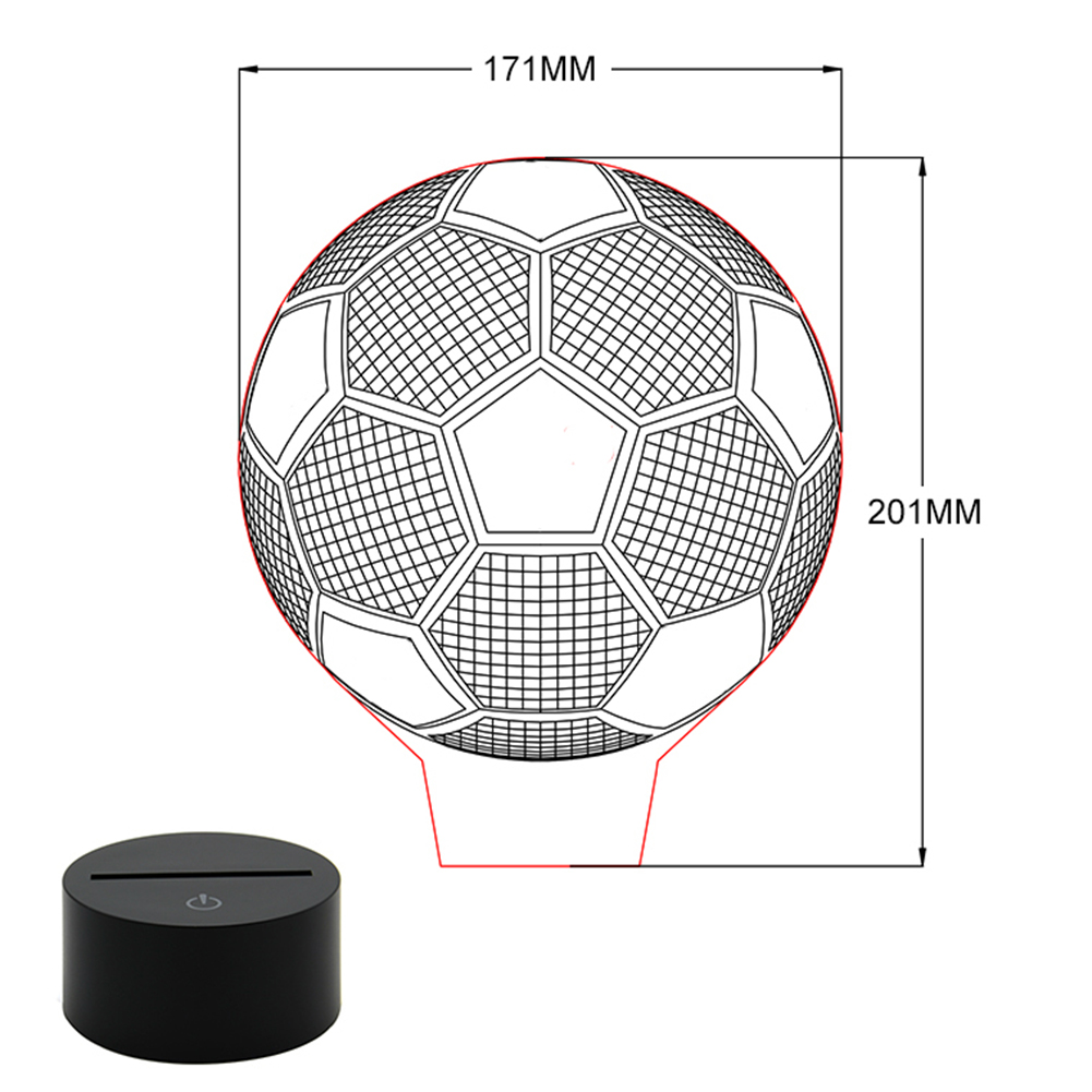 Football Victory Led Soccer Ball Table Lamp Night Light 7 Color Football Victory Led Soccer Ball Table Lamp