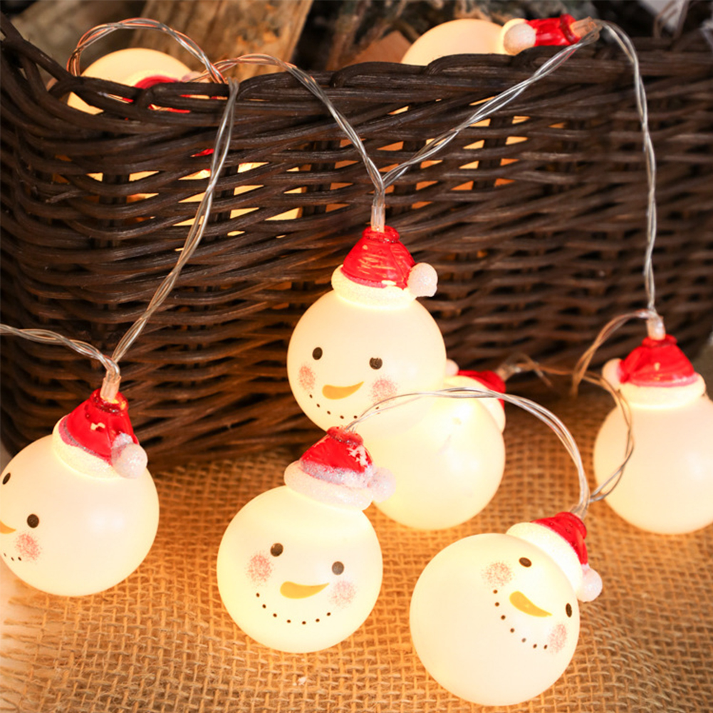 LED Charming Christmas Snowman Shape String Light for Party Christmas ...