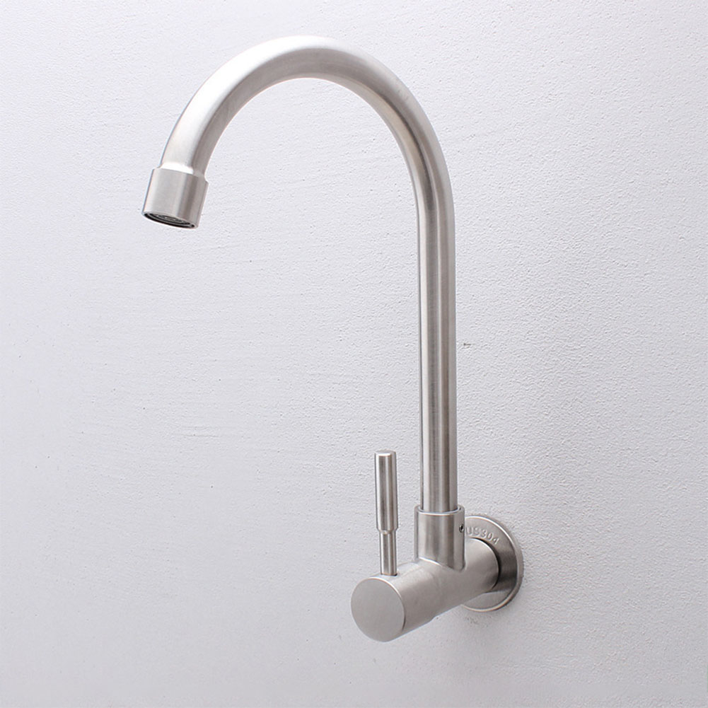 Buy Stainless Steel Water Faucet Wall Mounting Water Tap for Basin Sink