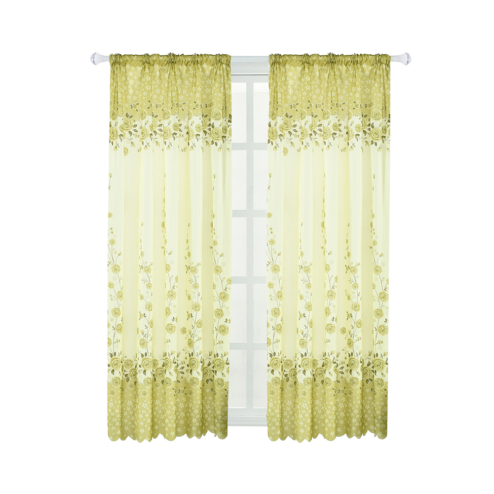 Buy Rose Flower Priting Window Screen Curtains Room Kids Boy Girls