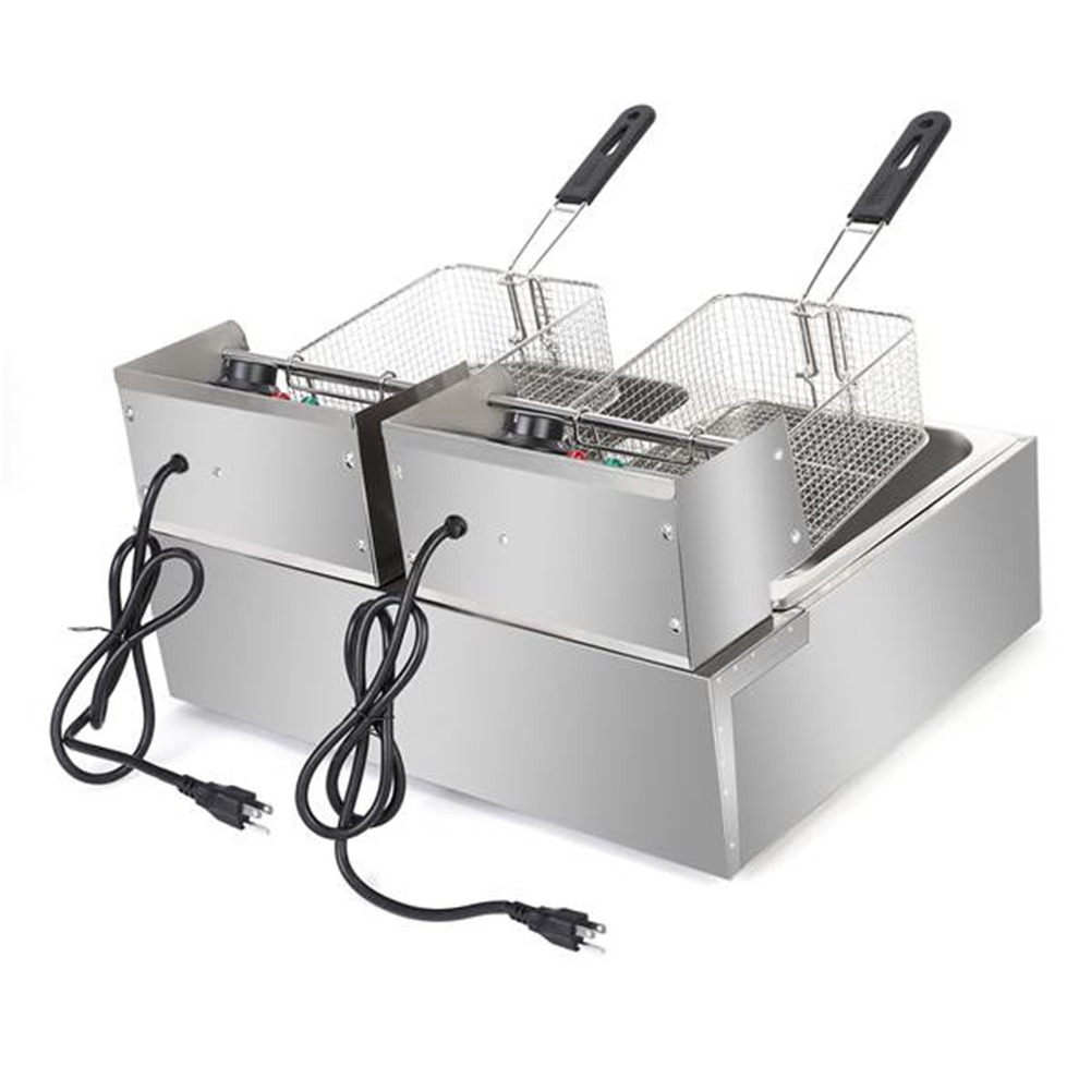 Title 1, Electric Commercial Deep Fryer With Double Bask...