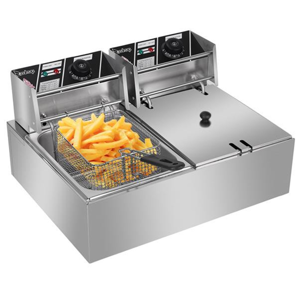 Title 6, Electric Commercial Deep Fryer With Double Bask...