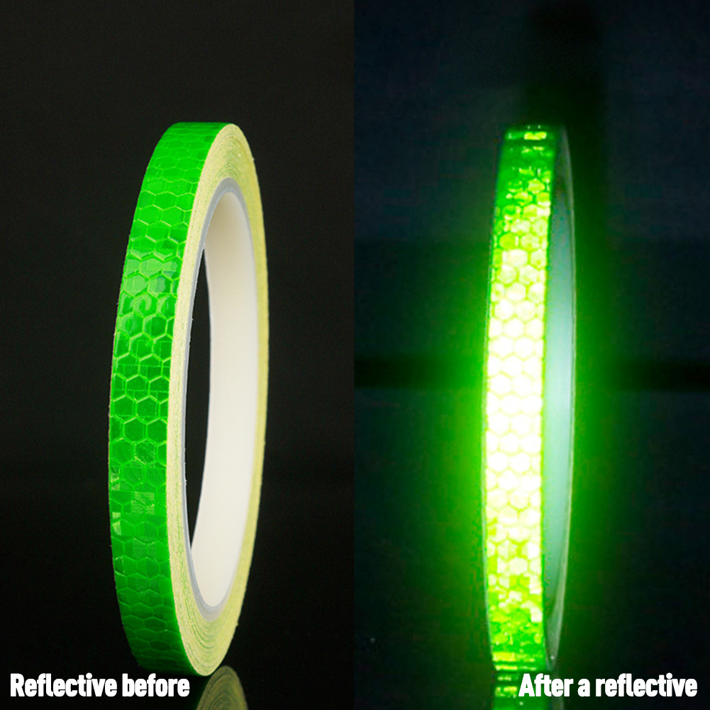 8M Reflective Tape Stickers Safety Car Fluorescent Motorcycle Bike DIY Reflector 