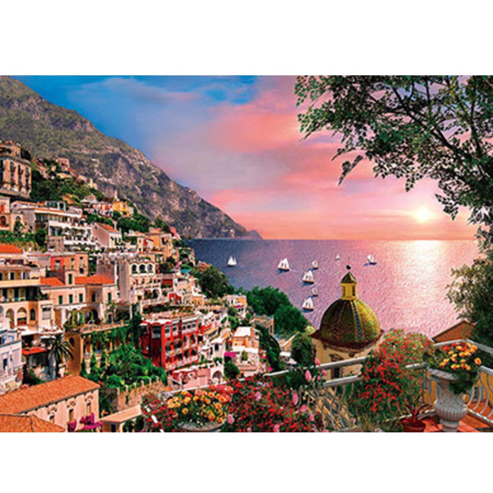 1000 Pieces Jigsaw Puzzles Educational Toy Italian Landscape Scenery Puzzle Toys