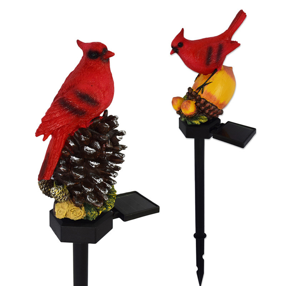 Description Picture 2 of itemSolar Lights Outdoor Red Bird Solar Garden Lights Solar Stake Light Bird Figurine Light for Pathway Garden Lawn Yard Decoration