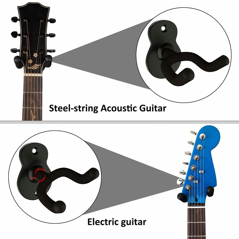 Description Picture 5 of itemGuitar Hanger Wall Mount Hooks Stand Musical Instrument Hook Holder Guitar Accessories for Acoustic Electric Bass Guitar Ukulele