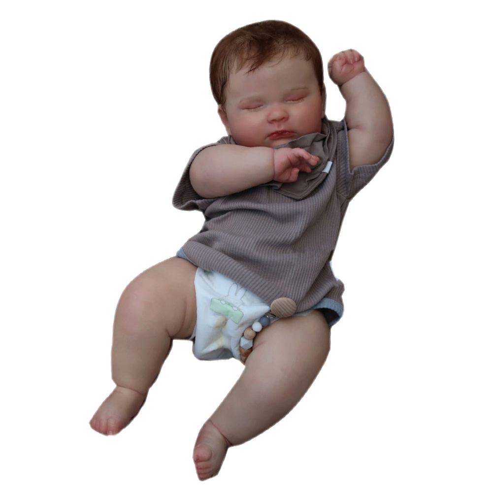 リアルなリボーンドール 60 センチメートルリアルな手描きの新生児人形目に見える静脈付き誕生日プレゼント