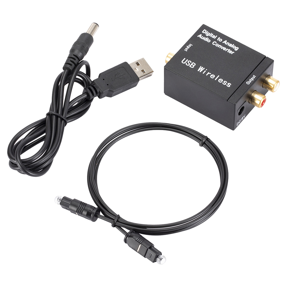 デジタル - アナログ オーディオ コンバーター Bluetooth 5.0 互換 光ファイバー Toslink 同軸信号 Rca R/L オーディオ デコーダー