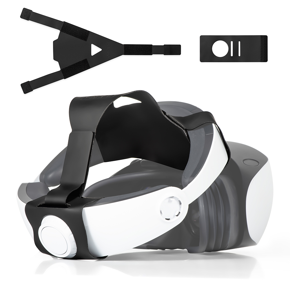 垂直 VR ストラップ 調節可能なヘッドストラップ 快適な保護ビデオ 仮想ゴーグル メガネ ヘッドバンド PS VR 2 と互換性あり