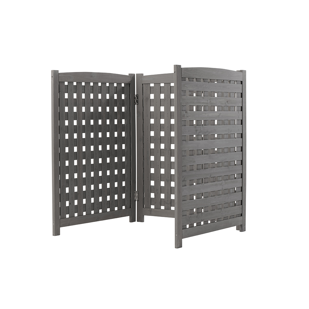 3 Panels Air Conditioner Trash Outdoor Patio Privacy Screen Enclosure Can Fence - Picture 10 of 11
