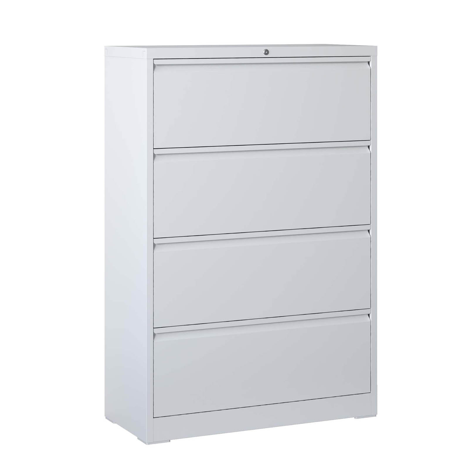 Lateral File Cabinet 4Drawer Locking Metal File Cabinet for Legal/Letter/A4 Size - Picture 13 of 14