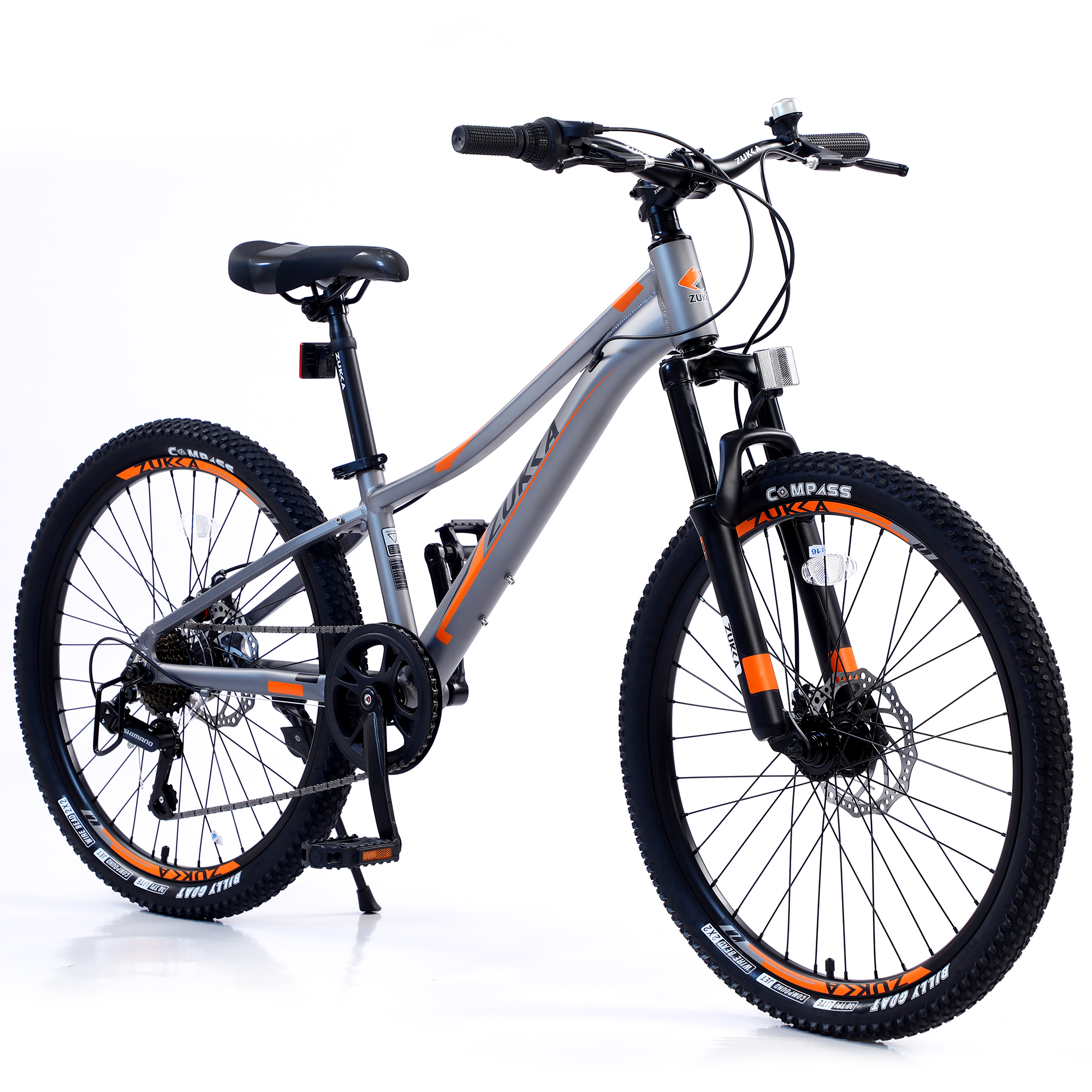 Mountain Bike 24-inch 7-Speed Aluminium Alloy Frame Disc Brake Spoke Wheel Bike