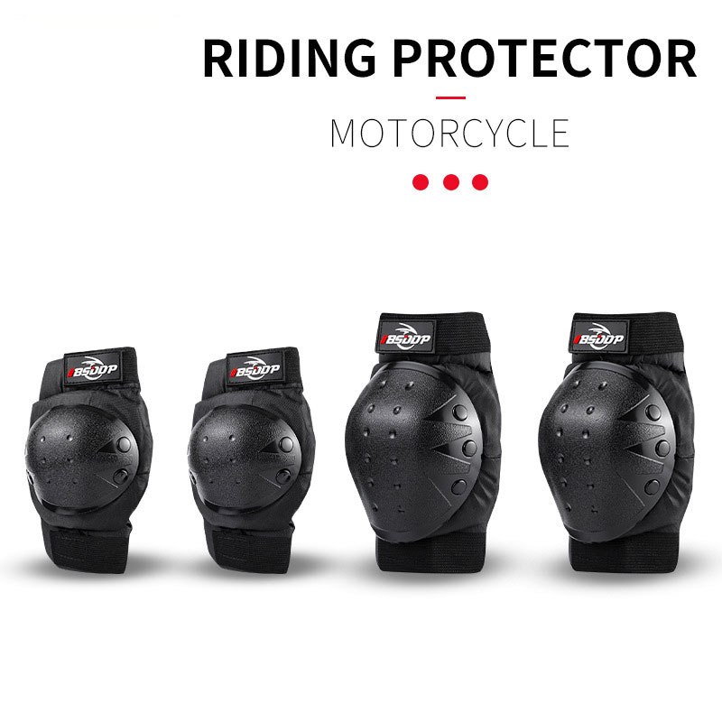 4 個のオートバイの膝パッド肘パッド保護スリーブ通気性落下防止戦術スポーツ安全ガードプロテクター