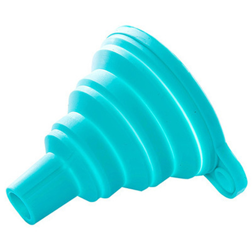 1pcs Silicone Folding Telescopic Long Neck Funnel Creative Household Liquid Dispensing Mini Funnel Kitchen Tools