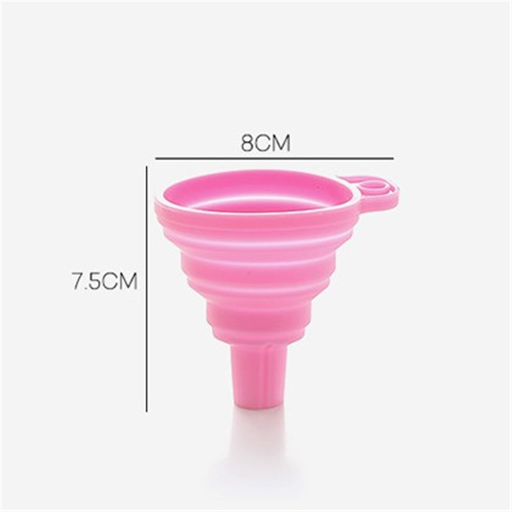 1pcs Silicone Folding Telescopic Long Neck Funnel Creative Household Liquid Dispensing Mini Funnel Kitchen Tools