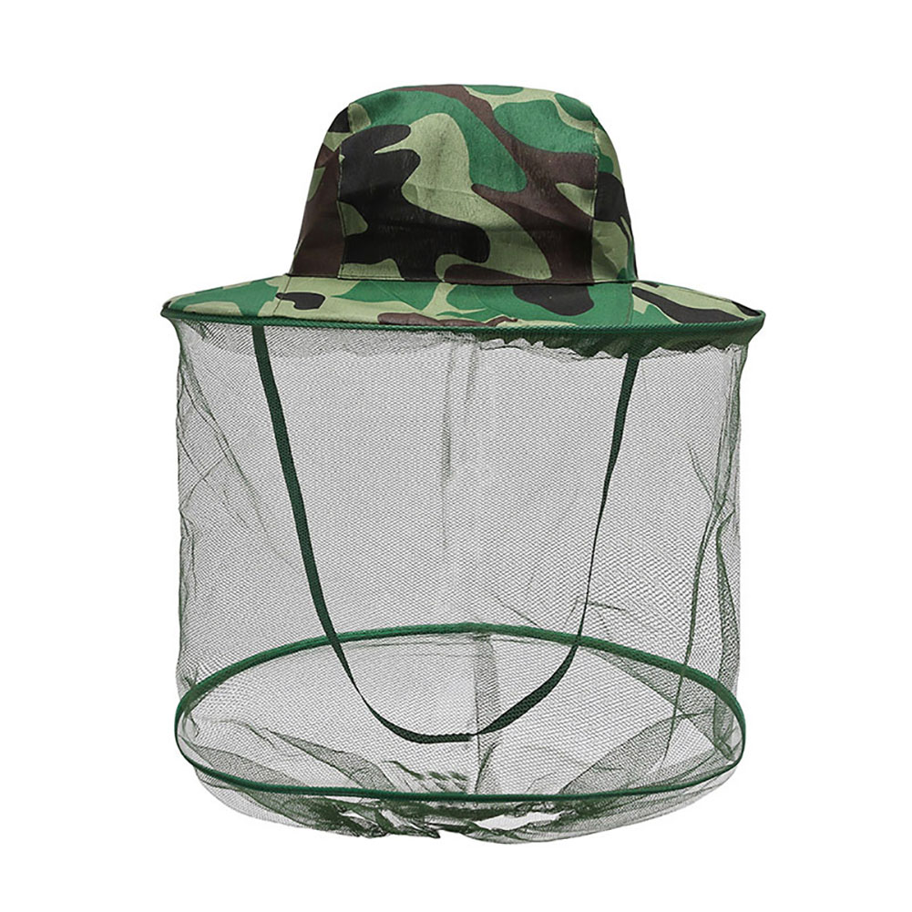 Description Picture 3 of itemCamouflage Anti-mosquito Hat With Head Net Mesh Bug Insect Fly Face Mask Outdoor Fishing Equipment
