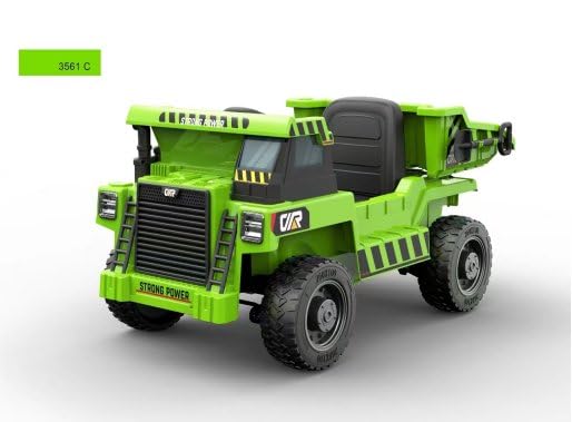 12V Ride On Car, Kids 4 Wheeler Construction Vehicle Electric Ride On Dump Truck