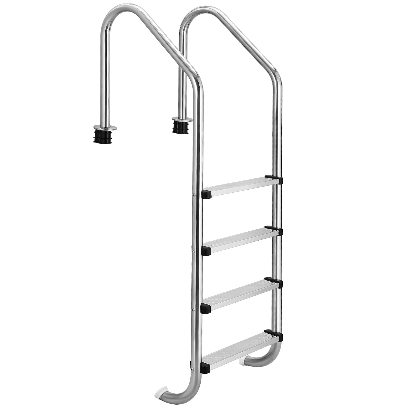 Heavy Duty Non-Slip Stainless Steel Swimming Pool Ladder for Indoor/Outdoor Pool